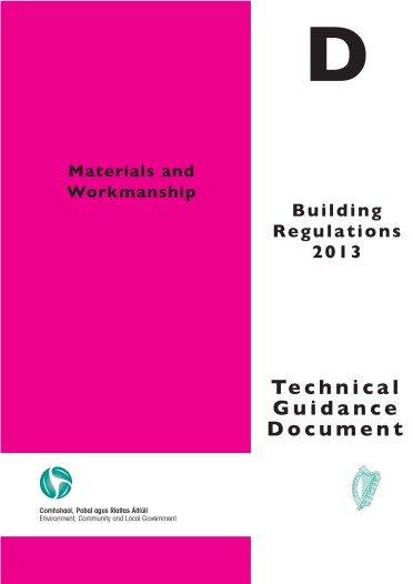 Technical Guidance Document D - Materials and Workmanship